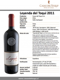 RƯỢU VANG CAO CẤP CHILE LEYENDA DEL TOQUI