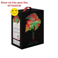 Rượu Vang đỏ nhập khẩu Ý La Collina IGT hộp 3L