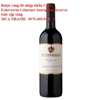 Rượu vang đỏ nhập khẩu Chile Echeverria Cabernet Sauvignon Reserva Sale sập sàng