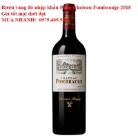 Rượu vang đỏ nhập khẩu Pháp Chateau Fombrauge 2018 Giá tốt mọi thời đại 