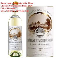 Rượu vang trắng nhập khẩu Pháp Chateau Carbonnieux Blanc 2020 Giá rẻ khô máu 
