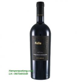 Rượu Vang Ngoại Ý - Folle Old Vine Primitivo Di Manduria
