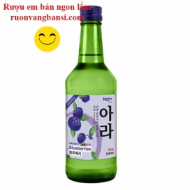 Rượu nhập khẩu Hàn Quốc Soju Korice Hương Việt Quất 12% chai 360ml