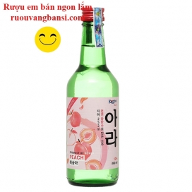 Rượu nhập khẩu Hàn Quốc Soju Korice Hương Đào 12% chai 360ml