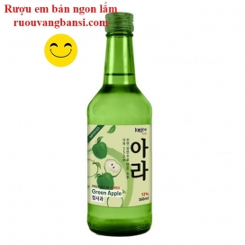Rượu nhập khẩu Hàn Quốc Soju Korice Hương Táo 12% chai 360ml