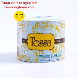 Giấy vệ sinh Tessa nhập khẩu Indonesia cuộn đơn cao cấp(TOT 03w)
