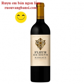 Rượu vang đỏ nhập khẩu Pháp Fleur De Mons Margaux