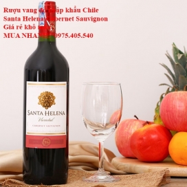 Rượu vang đỏ nhập khẩu Chile Santa Helena Cabernet Sauvignon Giá rẻ khô máu 