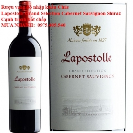 Rượu vang đỏ nhập khẩu Chile Lapostolle Grand Selection Cabernet Sauvignon Shiraz Cạnh tranh bất chấp