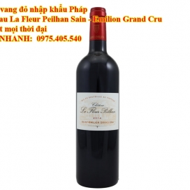 Rượu vang đỏ nhập khẩu Pháp Chateau La Fleur Peilhan Sain - Emilion Grand Cru Giá tốt mọi thời đại  