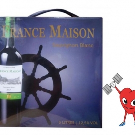 Rượu vang trắng FRANCE MAISON SAUVIGNON BLANC 5L - Giá giảm cực kì hot