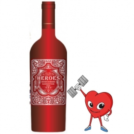 Rượu vang đỏ Ý Heroes Red 750ml 14,5% - Giá siêu hấp dẫn