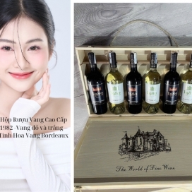 Hộp Rượu Vang Cao Cấp 1982 -Vang đỏ và trắng – Tinh Hoa Vang Bordeaux