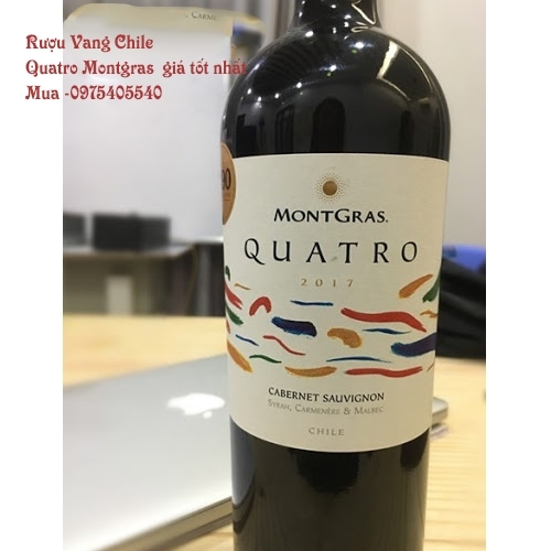 Rượu Vang Chi Lê Quatro Montgras 750ml giá tốt nhất