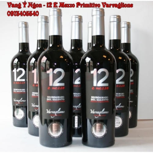 Rượu vang Ý Số 12 E Mezzo Primitivo Del Salento Giao Nhanh HCM