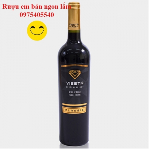 Rượu vang đỏ nhập khẩu Chile Viesta Classic chai 750ml 