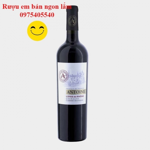 Rượu vang đỏ nhập khẩu Pháp Antoine Grenache Cabernet Sauvignon chai 750ml