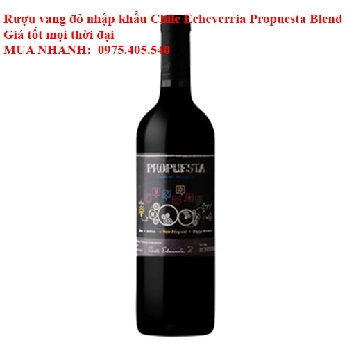 Rượu vang đỏ nhập khẩu Chile Echeverria Propuesta Blend Giá tốt mọi thời đại  