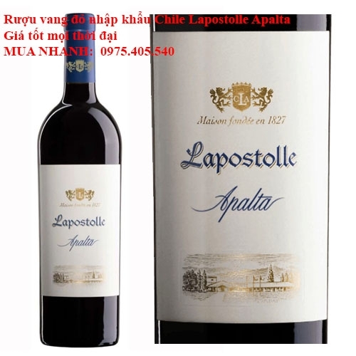 Rượu vang đỏ nhập khẩu Chile Lapostolle Apalta Giá tốt mọi thời đại  