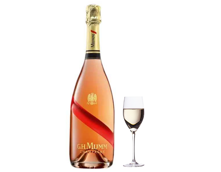 Rượu Champagne G.H Mumm Rose nhập khẩu Pháp