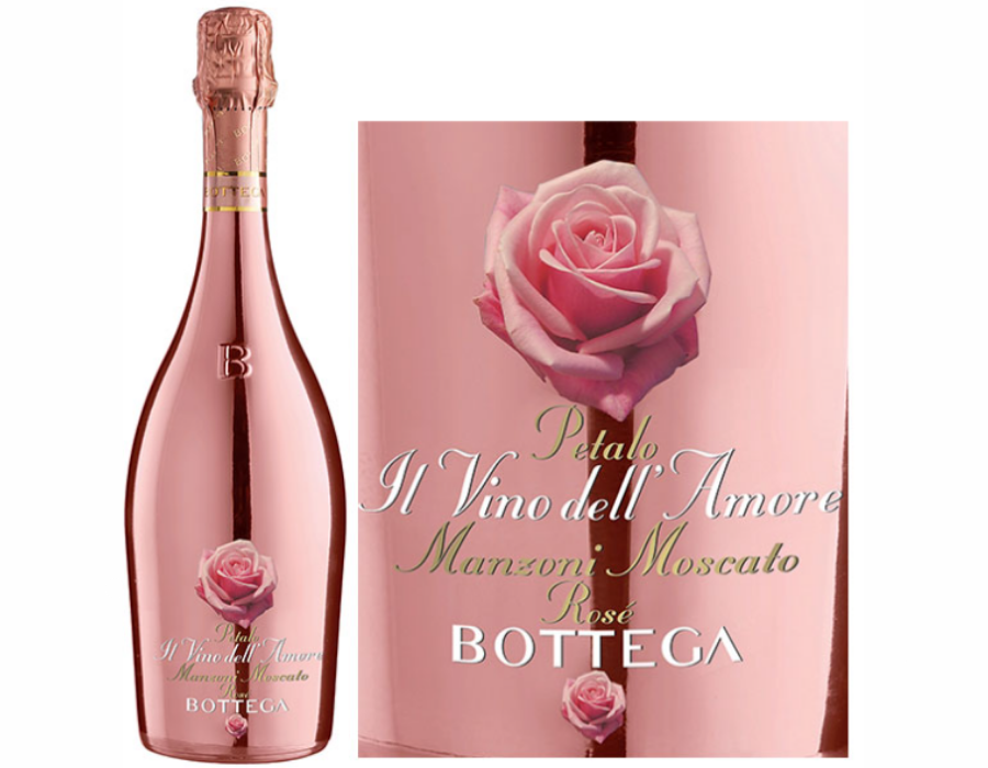 Rượu vang Nổ Bottega Rose (Hoa Hồng) nhập khẩu Ý