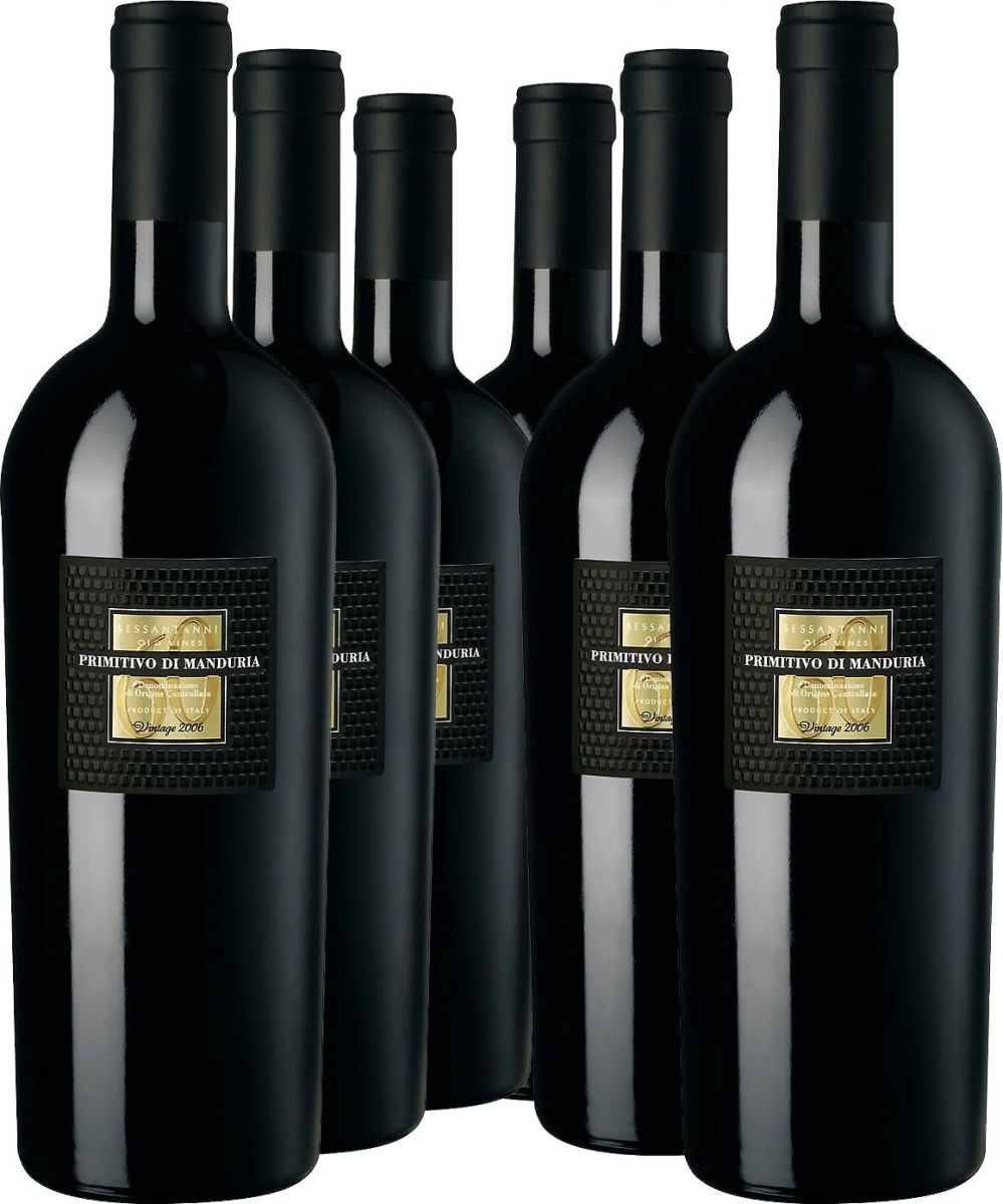 Vang 60 Primitivo - San Marzano - Vang đỏ 14,5 độ - Nhập khẩu Ý