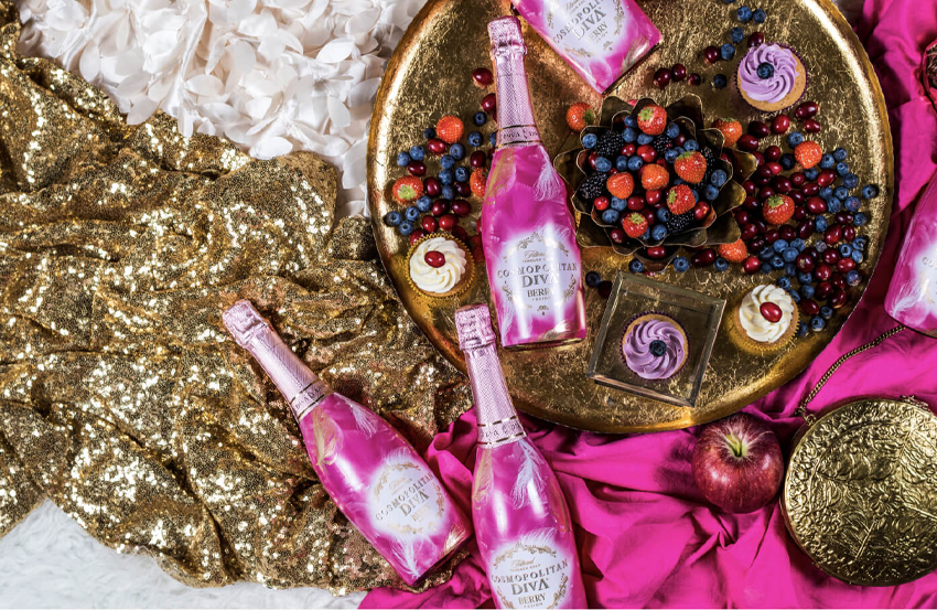 Vang nổ Cosmopolitan Diva Berry Fusion - Vang trắng 6 độ - Nhập khẩu England