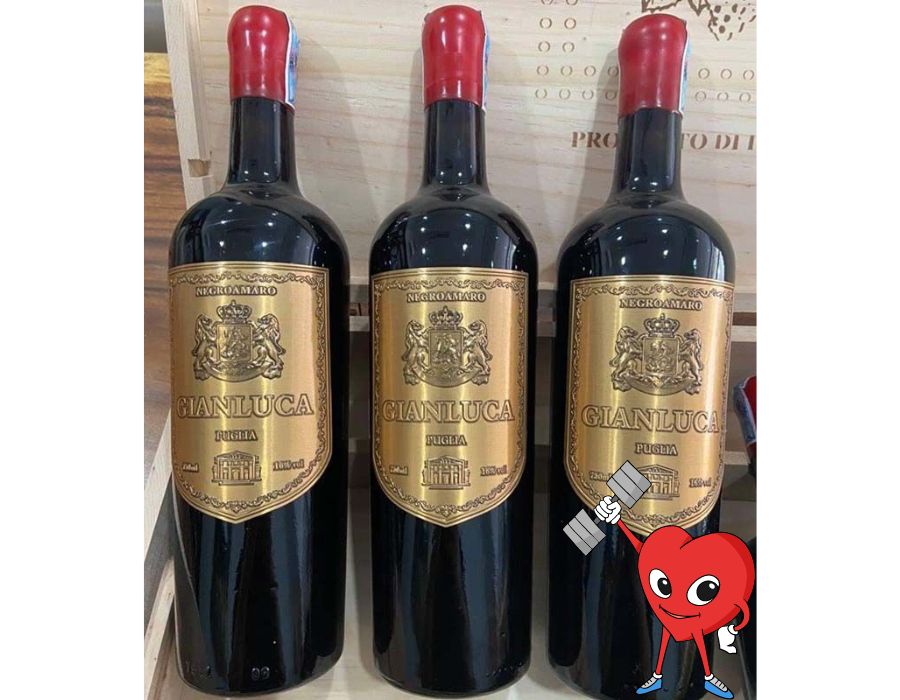 Rượu vang Ý GIANLUCA NEGROAMARO 2018 750ml - Giá rẻ ngã ngửa