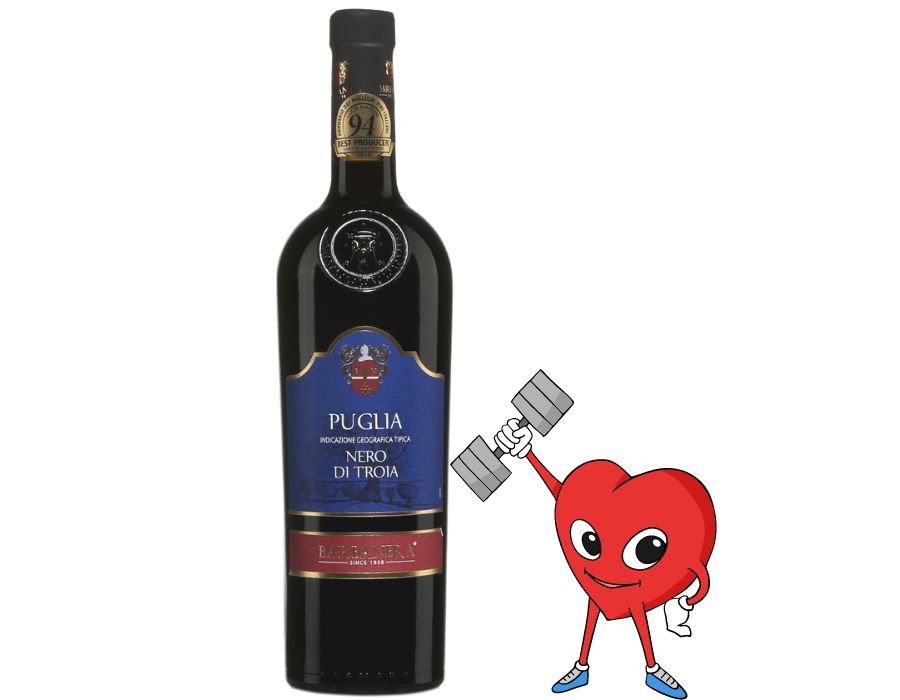 Rượu vang Ý PUGLIA NERO DI TROIA 750ml 13,5% - Giá giảm rần rần