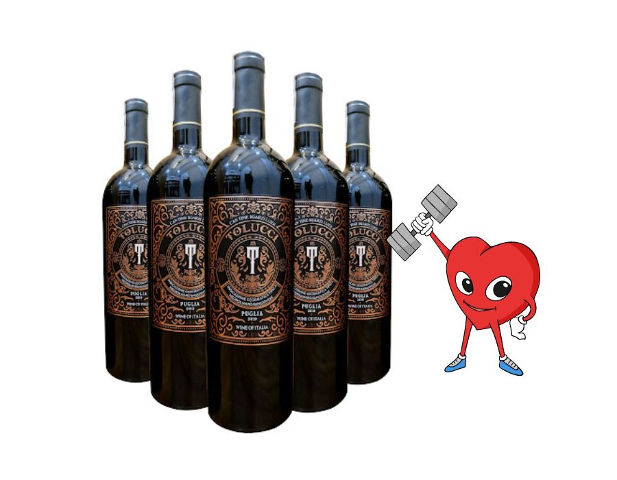 Rượu vang Ý R.V Tolucci Rosso 2018 - Giá rẻ không thể ngờ