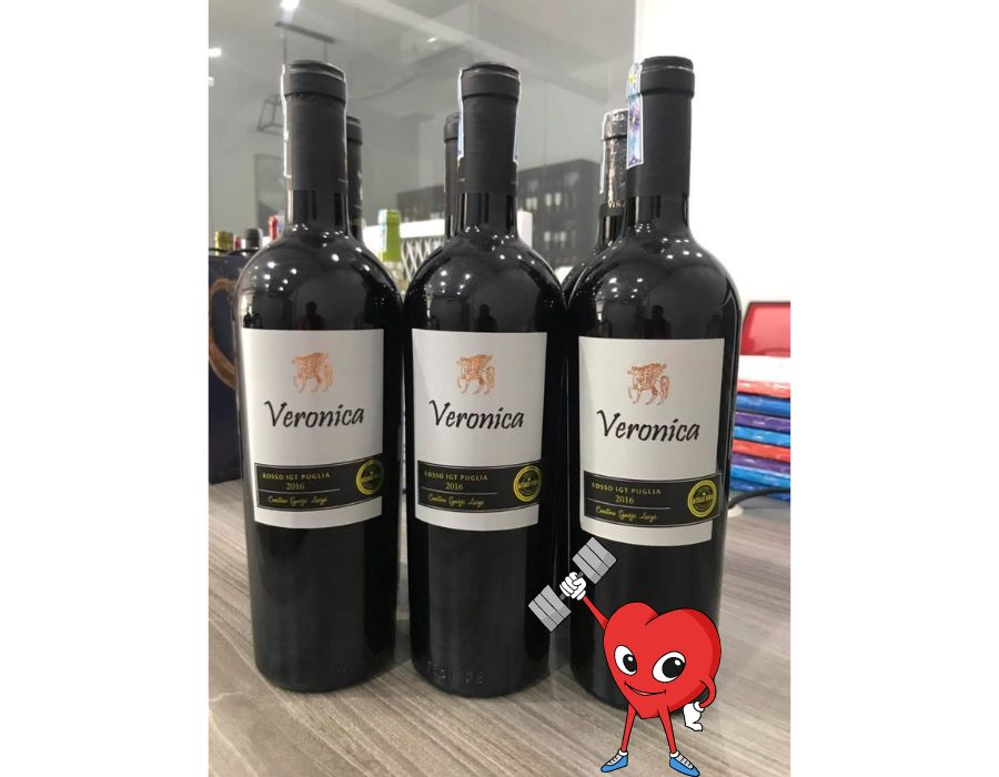 Rượu vang Ý VERONICA ROSSO 750ml - Giá ngập tràn ưu đãi