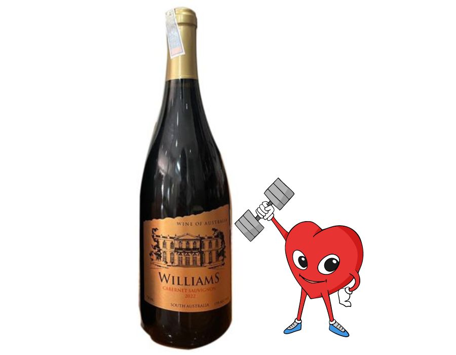 Rượu vang đỏ Úc WILLIAMS 750ml 15% - Giá giảm mạnh đến nỗi sập sàn