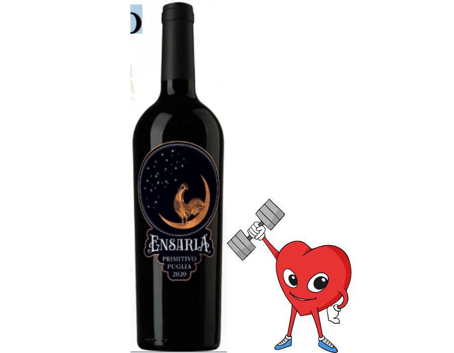 Rượu vang đỏ Ý Ensaria Primitivo 750ml 16% - Giá cực kì hấp dẫn