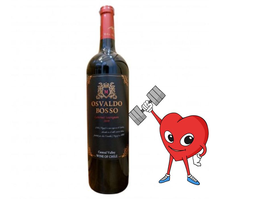 Rượu vang đỏ CHILE OSVALDO BOSSO CABERNET SAUVIGNON - Giá rẻ ưng quá chừng