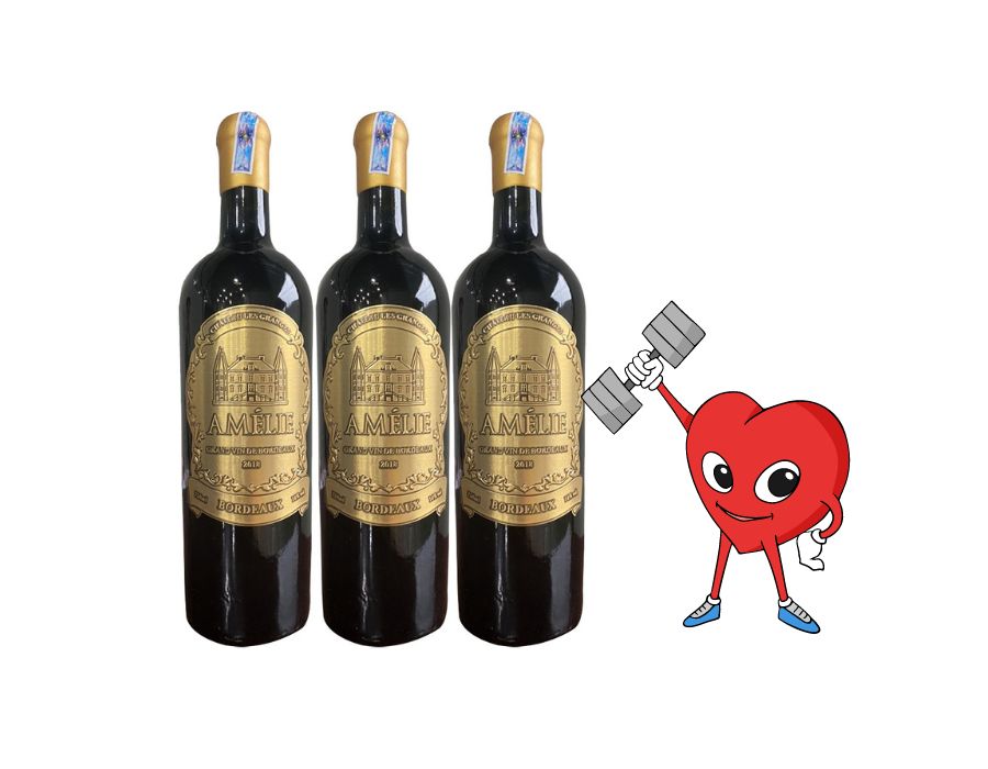 Rượu vang đỏ Pháp AMÉLIE 750ml 14% - Giá chạm đáy nỗi đau