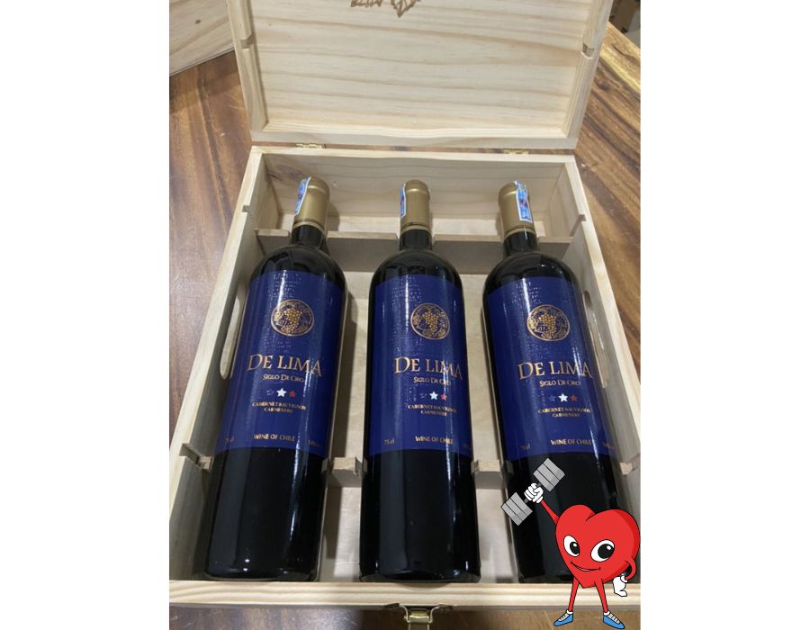 Rượu vang CHILE DE LIMA CABERNET SAUVIGNON - Giá rẻ quá trời đất luôn