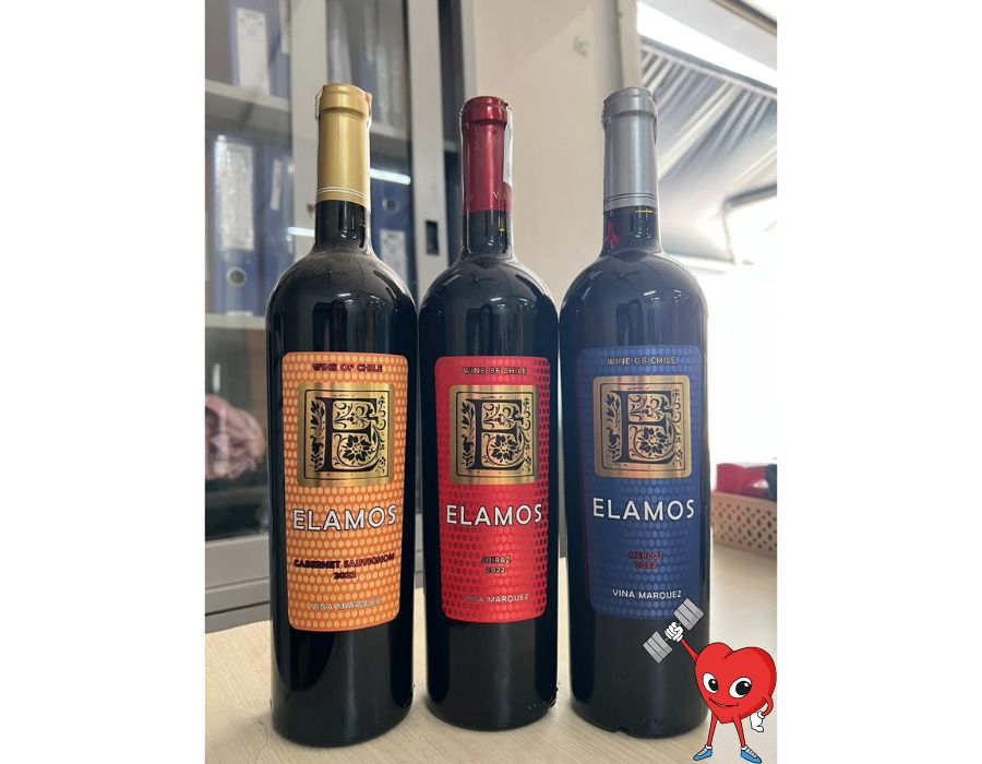 Rượu vang CHILE ELAMOS MERLOT 750ml 13,5% - Giá ngập tràn ưu đãi nhé