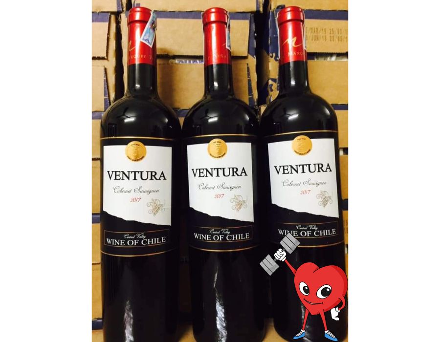 Rượu vang CHILE VENTURA CABERNET SAUVIGNON - Giá giảm sâu thẳm đại dương