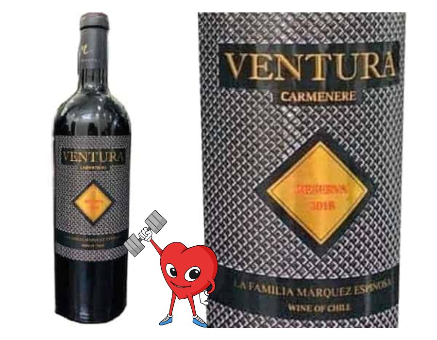 Rượu vang CHILE VENTURA CARMENERE RESERVA - Giá bán lại quá rẻ