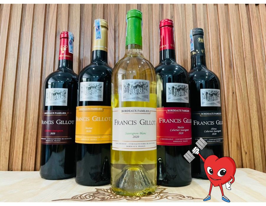 Rượu vang FRANCIS GILLOT SHIRAZ CABERNET SAUVIGNON - Giá giảm sập trời