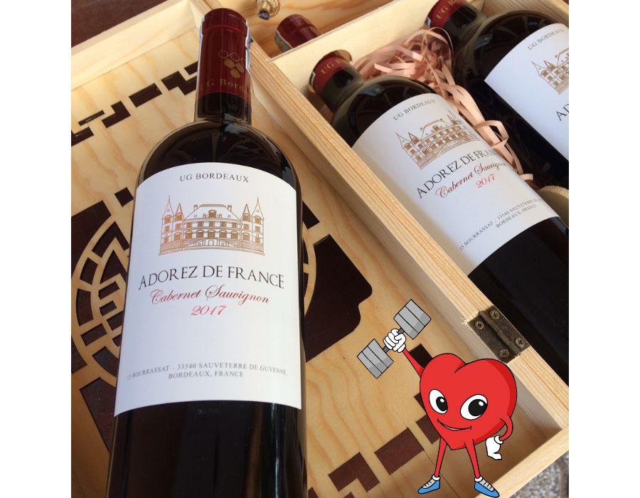 Rượu vang Pháp ADOREZ DE FRANCE CABERNET SAUVIGNON - Giá giảm ngất ngây