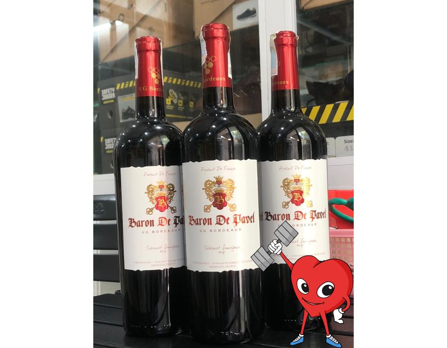 Rượu vang Pháp BARON DE PAVEL CAB SAU - Giá giảm không phanh