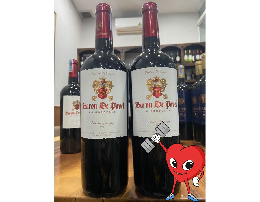 Rượu vang Pháp BARON DE PAVEL CAB SAU - Giá giảm không phanh