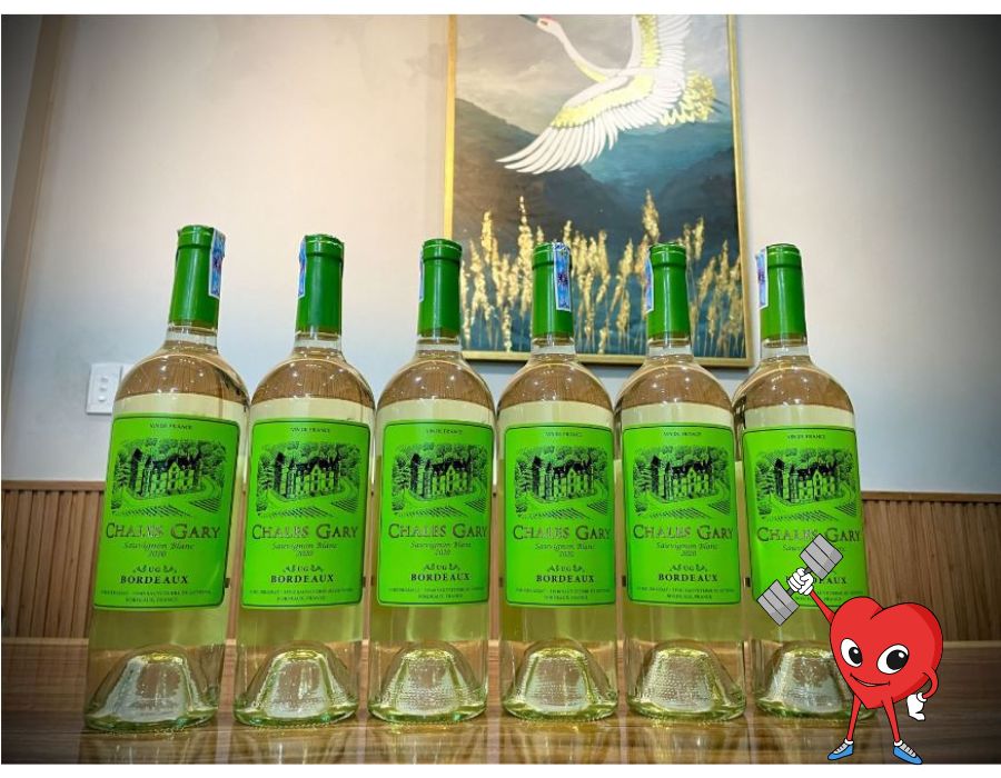 Rượu vang Pháp CHALES GARY SAUVIGNON BLANC - Giá rẻ loa loa