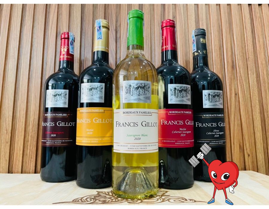 Rượu vang Pháp FRANCIS GILLOT MERLOT 750ml - Giá rẻ lắm nha