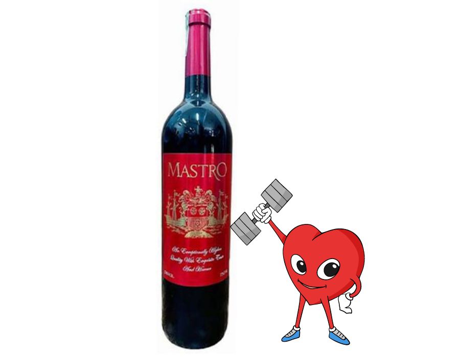 Rượu vang Việt Nam MASTRO NHÃN ĐỎ 750ml 13% - Giá giảm sốc ngang