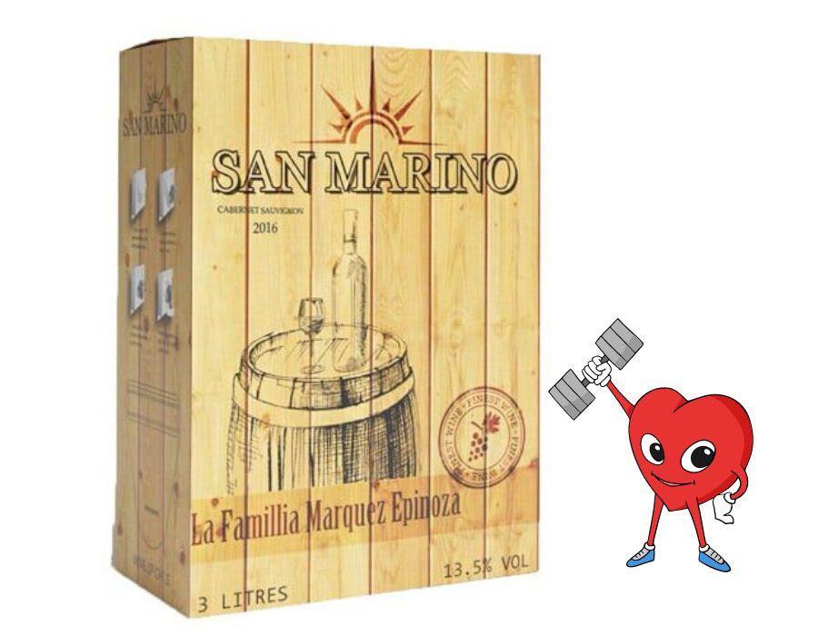 Rượu vang bình SAN MARINO CAB SAU 5L 13,5% - Giá cả siêu siêu hợp lí