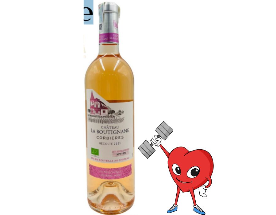 Rượu vang hồng Pháp Chateau La Boutignane Rose - Giá thành giảm tụt huyết áp