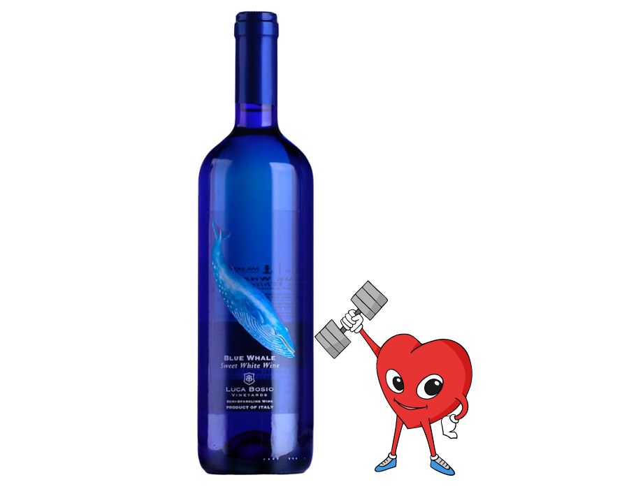 Rượu vang ngọt Ý BLUE WHALE SWEET WHITE  750ml 5,5% - Giá thành rẻ vô địch