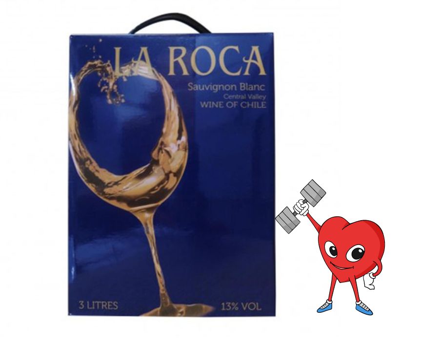 Rượu vang trắng bình LA ROCA SAUVIGNON BLANC 3L 13% - Giá siêu rẻ uống mệt nghỉ